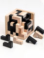 3D Wooden Puzzles IQ Toy 54pcs L/ 54pcs TH shape Cube Educational Toys for Puzzle Enthusiasts, Intellectual Game. 