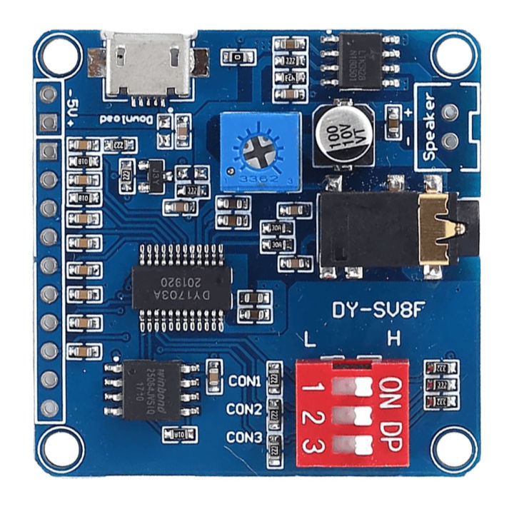 Voice%20Sound%20Playback%20Module%20Arduino%20MP3%20Player%20Module%20UART%20I/O%20Trigger%20Class%20D%20Amplifier%20Board%205W%208M%20Storage%20DY-SV8F%20SD/TF%20Card%20-%20Image%202
