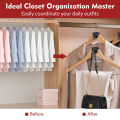Upgraded 40lbs (Max) Heavy Duty Triangle Hanger Hooks Space Saving Hanger Connector Hook Plastic Hanger for Closet Organizer. 