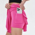 Women's High Waisted Tennis Mini Skirt Tennis Yoga Golf Sports Belt Safety Pants Pocket Comfortable and Breathable Sports Skirt.
