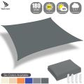 4x2/3/5/6M Rectangular Sun Sail Waterproof Sun Shelter Weather Protection Canopy UV Protection for Patio Balcony Garden Awning. 