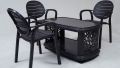 SAAB SP-675 NEW FULL PLASTIC INDOOR AND OUTDOOR SPECTRUM PATTI CHAIR. 