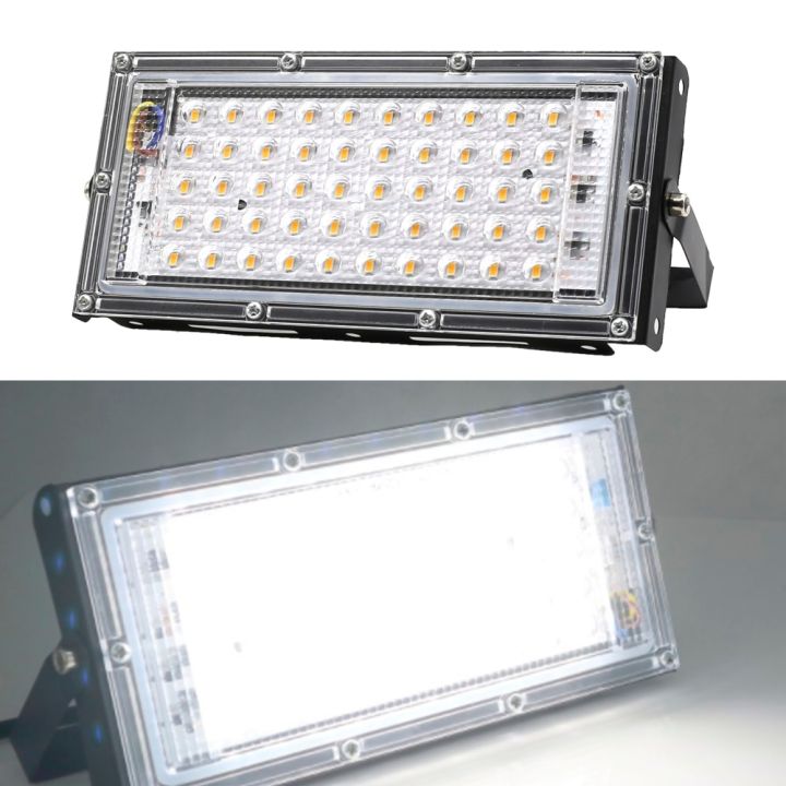 50W LED Flood Light Outdoor Lighting 220V 240V Floodlight Waterproof IP65 Reflector Projecteur