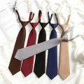Lazy JK Small Necktie Bowtie For Student Basic Style School Uniform Classic Ties Solid Bow Ties Cravats Girls Red Bowties.