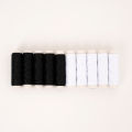 10 Rolls Polyester Sewing Thread (402 Type) - 100M Each for Hand & Machine Stitching - Black & White Thread Set - for Repairs. 