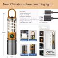 X10 White Laser Outdoor LED Flashlight Multi-Functional Camping Lighting Flashlight Portable Rechargeable Work lamp.