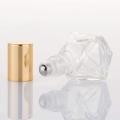 10PCS+10Accessories 8ml mini portable polygonal clear glass roller bottle with 10 roller bottles, 5 funnels, 5 droppers.