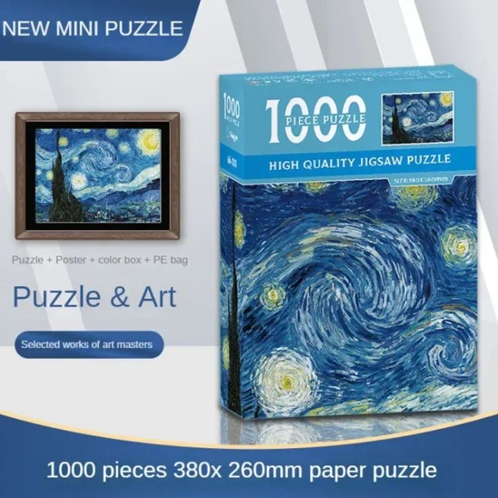 38*26cm%20Mini%20Jigsaw%20Puzzle%201000%20Pieces%20for%20Adults%20Famous%20Oil%20Painting%20Van%20Gogh%20Puzzle%20Christmas%20%20Toy%20Educational%20Toys%20-%20Image%203
