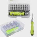 32-In-One Multi-Function Screwdriver Set Combination Disassembly Mobile Phone Electronic Digital Maintenance Tool. 