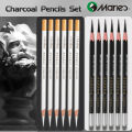 12pcs Marie's White Charcoal Pencils Set,Sketch Highlight Pencils,for Sketching,Shading,Blending,Supplies for Beginners,Artists. 