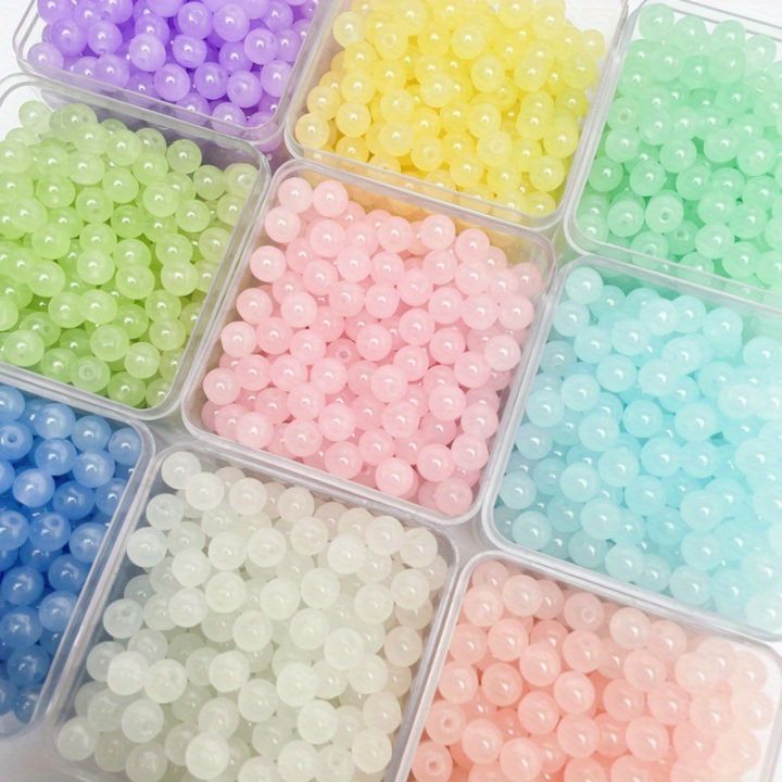 50pcs/8mm Solid Color Glass Beads, Beading & Jewelry Making Essentials ...