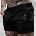 2025 Summer Gym Fitness Men's Shorts Sweatpants Thin Fashion Men Marathon Running Shorts Sports Breathable Training Pants.
