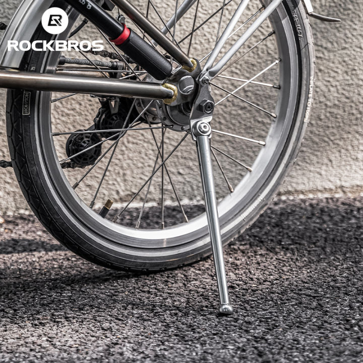 ROCKBROS Folding Bicycle Kickstand Ultralight Foot Support 16inch Folding Bike Kickstand Parking Stand Footrest Bike Accessories