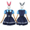 Zootopia Judy Rabbit Cosplay Costume Anime Figure Nick Fox Woody Cartoon Cosplay Rabbit Judy Police Officer Halloween Clothes. 