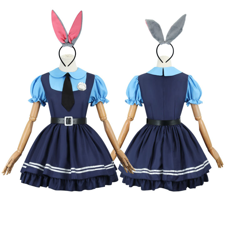 Zootopia%20Judy%20Rabbit%20Cosplay%20Costume%20Anime%20Figure%20Nick%20Fox%20Woody%20Cartoon%20Cosplay%20Rabbit%20Judy%20Police%20Officer%20Halloween%20Clothes%20-%20Image%204