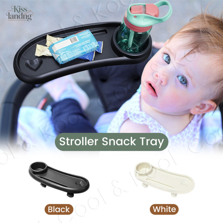 Adjustable 3-in-1 Stroller Snack Tray, Multifunctional with Cup Holder & Phone Slot