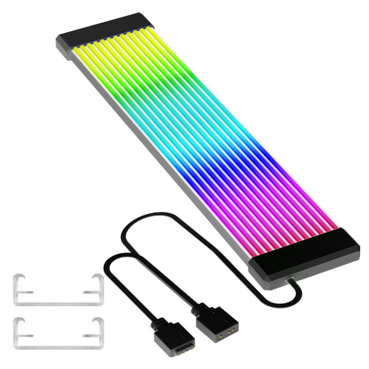 RGB GPU Cable RGB LED Light Strip Bar 8Pin 24Pin ARGB Motherboard Power ...