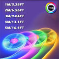 5V USB RGB COB Strip 576Leds/M Color Changing LED Strip Lights Multicolor Flexible Tape Light, for TV, Bedroom, Party DIY. 