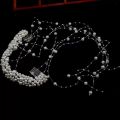 Bridal New Hair Accessories Handmade Pearl Headgear Tassel Comb Wave Headband Wreath Wedding Hair Comb Accessories. 