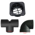 Air Vent Ducting T L Y Piece Elbow Pipe Outlet Exhaust Connector Joiner For Webasto Eberspaecher Diesel Parking Heater Accessory. 