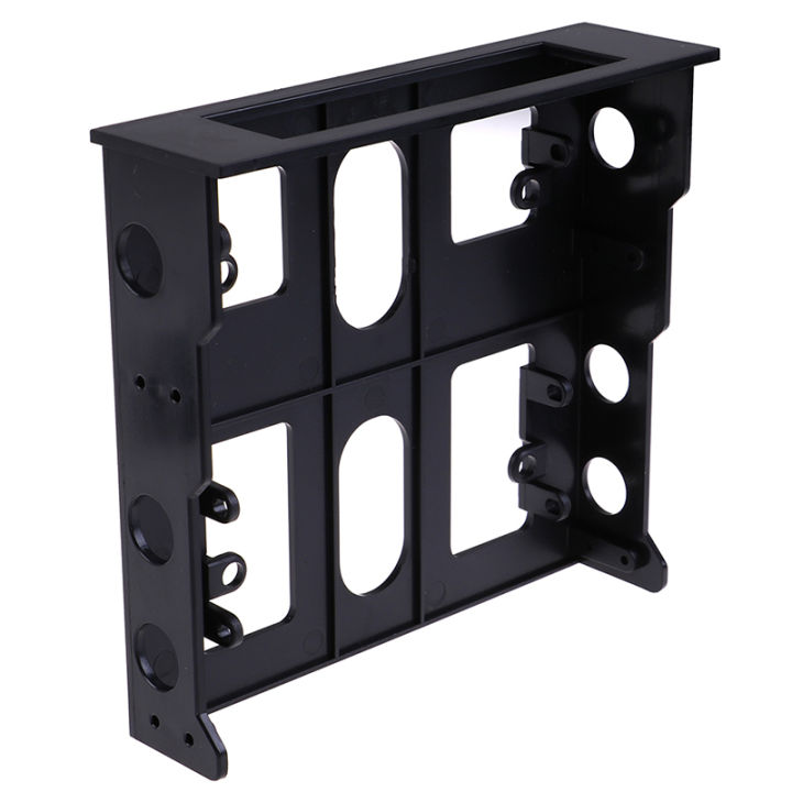 Black 3.5" to 5.25" drive bay computer pc case adapter mounting bracket