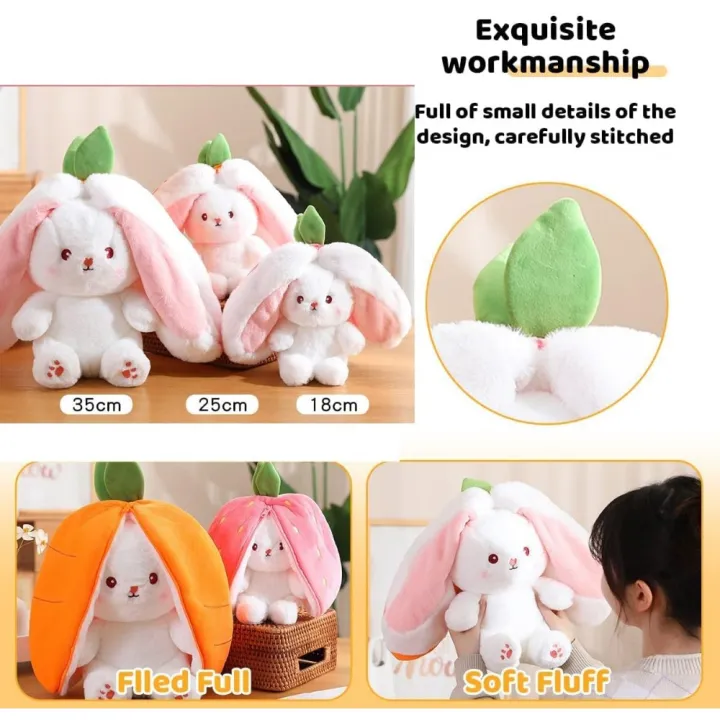 Bunny%20Plush%20Doll%20Toy%20Pillow,%20Reversible%20Carrot%20Strawberry%20Bunny%20Stuffed%20Animal%20with%20Zipper,%20Cute%20Rabbit%20Decoration%20for%20Kids%20-%20Image%204