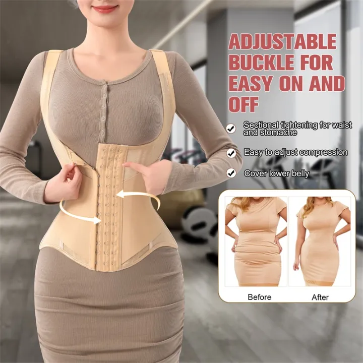MiiOW%20U-shaped%20Waist%20Trainer%20Corset%20Women%20Shaper%20Waist%20Trainer%20Steel%20Bone%20Abdomen%20Beautiful%20Back%20Belt%20Women's%20Tank%20Top%20Shapewear%20-%20Image%203