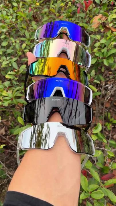 SCVCN UV400 Cycling Glasses for Men MTB Sunglasses Mountain Bike Bicycle Eyewear Women Sports Goggles Road Speed Skating