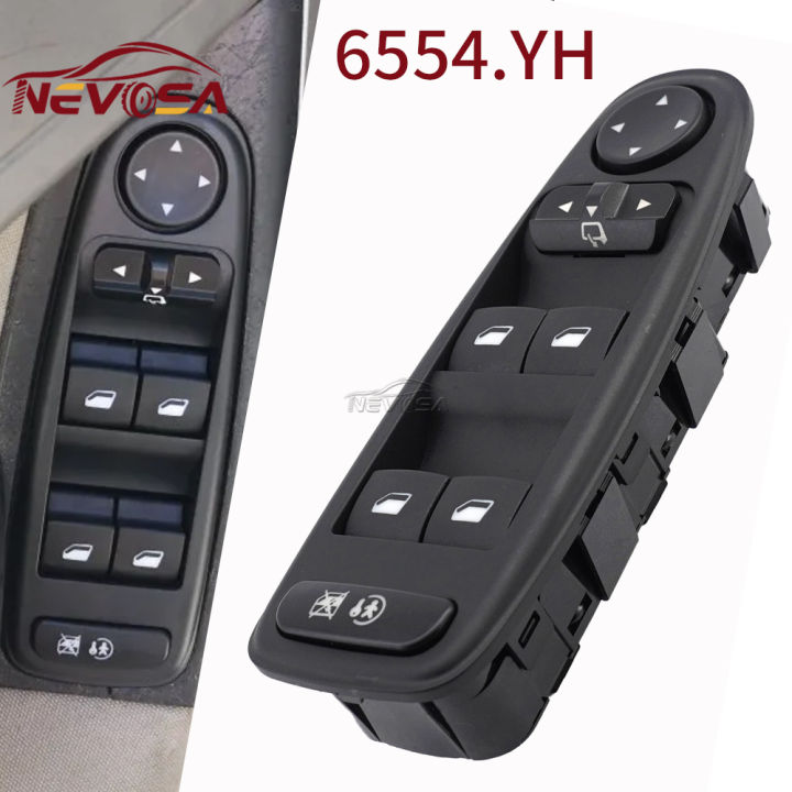 6554YH For Citroen C4 I Grand Picasso 2007-2014 6554.YH Mirror Control Master Electric Power Window Control Switch 96639383ZD