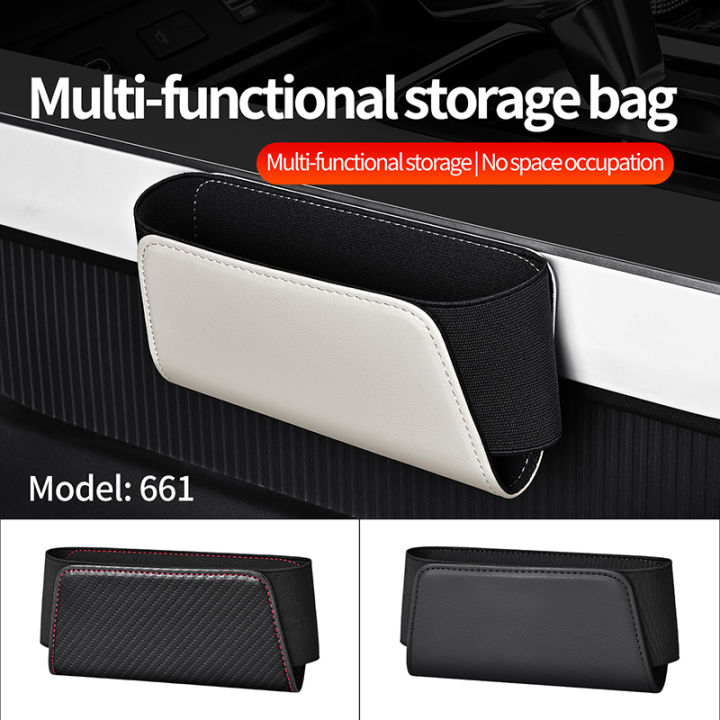 Car Side Storage Box Self Adhesive Car Storage Pocket Sticky Organizer Bag Door Side Storage Box Self-Adhesive Car Glasses Box