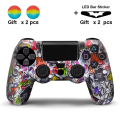 Silicone Case For PS4 Controller Gamepad Cover Shell For Dualshock 4 Joystick with 2 Thumbsticks Grips Caps Accessories. 