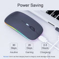 Logitech M150 3-in-1 Wireless Mouse – Bluetooth + 2.4GHz + USB – Rechargeable RGB Silent Mouse for Laptop/PC. 