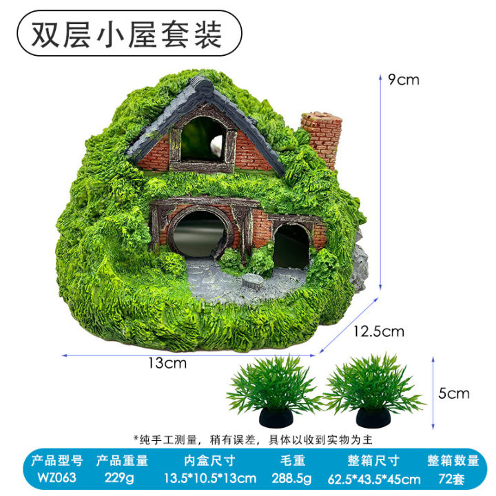 Aquarium%20Decoration%20Small%20Landscape%20Room%20Resin%20Cave%20Reptile%20Fish%20Tank%20Evacuation%20House%20Decoration%20Car%20Micro%20Landscape%20-%20Image%202