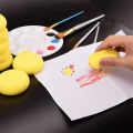 Round sponge stamp Super absorbent sponge art painting DIY throwing medium hardness sponge pottery tool 1 pes.