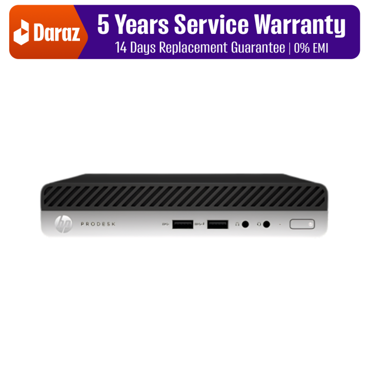 HP ProDesk 600 G5 8th Gen Core i3-8100T 1.1GHz to 3.6GHz, 8GB,  128GB SSD Refurbished Mini PC