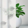 1pc Lightweight Shower Curtain Liner with Hooks, Plastic Leaf Waterproof Bathroom Curtain Liner, Bath Curtain for Bathtub Decor. 