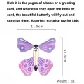 1-30PCS Random Magic Flying Butterfly in The Book Rubber Band Wind Up Toy Internet Celebrity Butterfly Simulation Party Gift. 