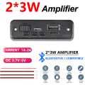 6W Bluetooth Amplifier Board MP3 Player Module with USB TF FM Radio 3.7V-5V Audio Power Amplifier for Car DIY Speaker Project.