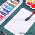 POTENTATE Watercolor Book Artist-grade Cotton A6 Rough-grained Watercolor Paper 300g Postcard Tin Box Travel Sketch Art Supplies. 