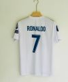 Cristiano Ronaldo Real Madrid 2018 Final Retro Kit Half Sleeve Jersey. 