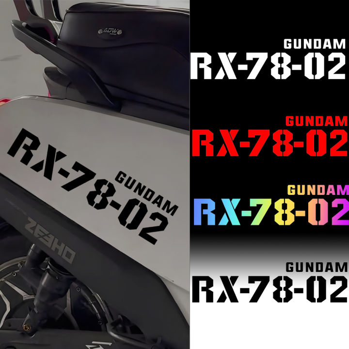 RX-78-02 Reflective Motorcycle Stickers ZEEHO Models Engraved Artwork ...