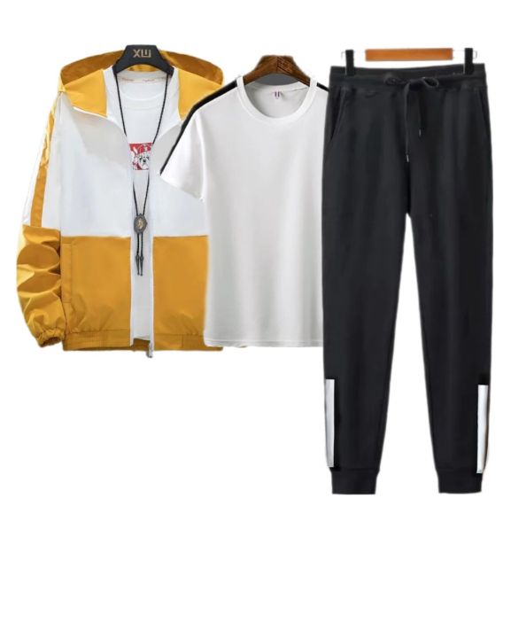 Set%20Of%203%20Pcs%20Men'S%20Comfortable%20Summer%20Single%20layer%20Windcheater%20Jacket%20Trouser%20And%20T-Shirt%20-%20Fashion%20%7C%20Jackets%20For%20Men%20%7C%20Trousers%20For%20Men%20-%20Image%204