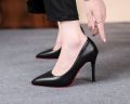 Red Bottom Women High Heels Classic Ladies Pumps Autumn Leather Dress Heel Shoes for Women Banquet Wedding High Heels.