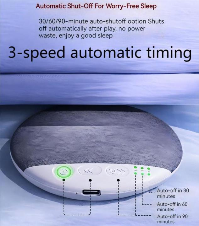 Upgraded%20Wireless%20Pillow%20Speaker%20Bluetooth%20Sleep%20Speakers%20Under%20Pillow%20Machine%20White%20Noise,%2030/60/90%20Min%20Timers,9D%20Stereo%20Sound%20-%20Image%205