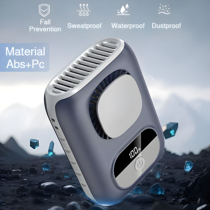 Summer%20Portable%20Waist-mounted%20Fan%203CM%20Ultrathin%204000mAh%20Clip%20on%20Strong%20Wind%20Small%20Fan%20Outdoor%20Work%20Neck%20Hanging%20Cooling%20Fan%20-%20Image%202