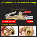Efficient Tire Inflation Nozzle Chuck Quick with Lock, Suitable for Car & SUV Air Compressor Adapter. 