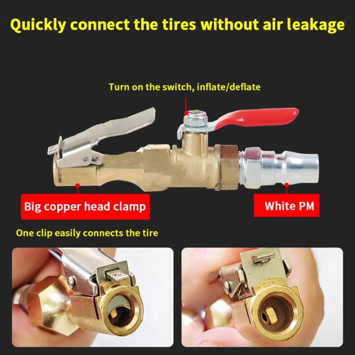 Efficient%20Tire%20Inflation%20Nozzle%20Chuck%20Quick%20with%20Lock,%20Suitable%20for%20Car%20&%20SUV%20Air%20Compressor%20Adapter%20-%20Image%202