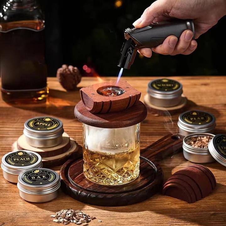 Wooden%20Whiskey%20Smoker%20Infuser%20Cocktail%20Smokings%20Bar%20Tool%20Kit%20Premium%20Spirits%20Infuser%20Perfect%20Birthday%20%20For%20Family%20Friends%20-%20Image%203