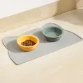Silicone Pet Feeding Mat Non-Slip Waterproof Dog Cat Bowl Pad with Raised Edge for Food and Water Cushion Placemat. 