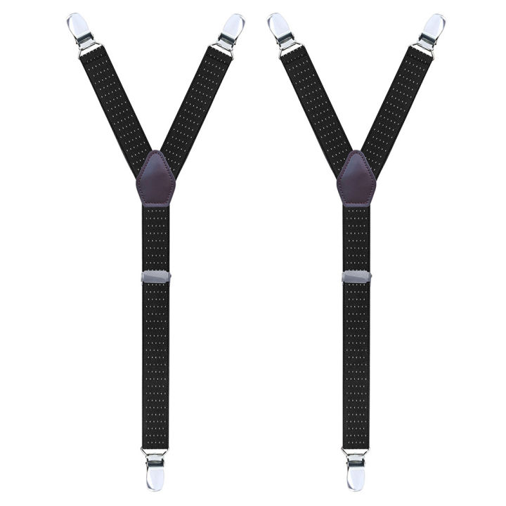 2Pcs/Set%20Men's%20Shirt%20Holders%20Stays%20Y-Shaped%203%20Metal%20Clips%20Adjustable%20Elastic%20Leg%20Suspenders%20Straps%20Non-slip%20Sock%20Garter%20Clamps%20-%20Image%202